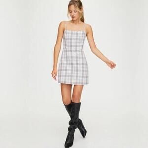 Aritzia Wilfred Isabelle 90's Gingham Check Mini Dress